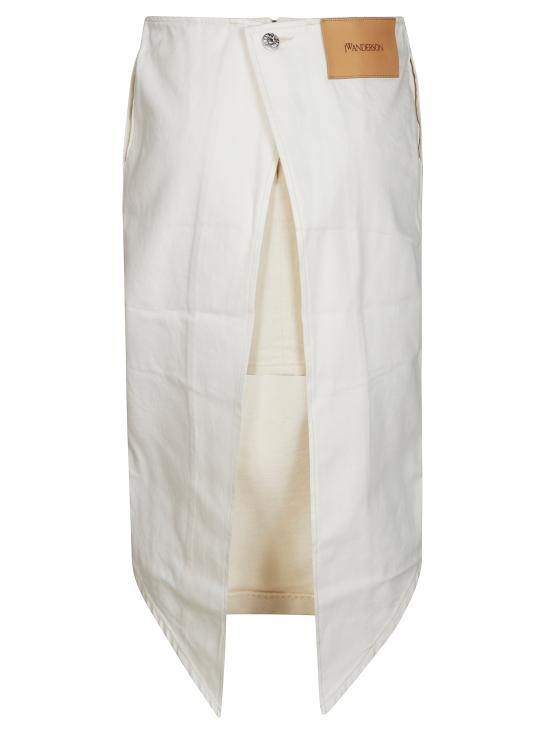 25SS JW앤더슨 미디 스커트 DK0027 PG1772 OFF WHITE WHITE 171 BIANCO - JW ANDERSON