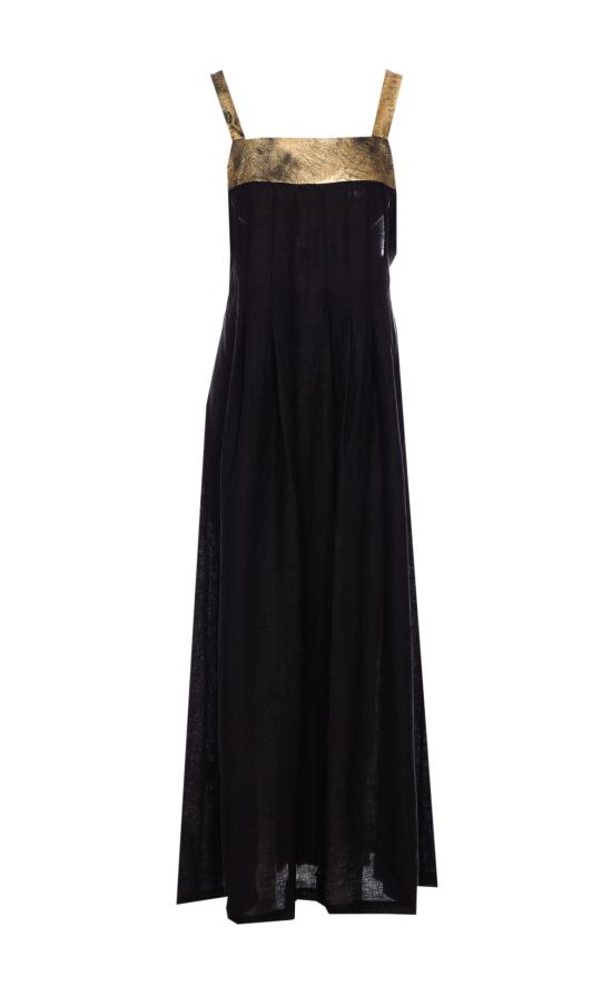 25SS MAURIZIO 미디 원피스 W06190579 BLACK Black