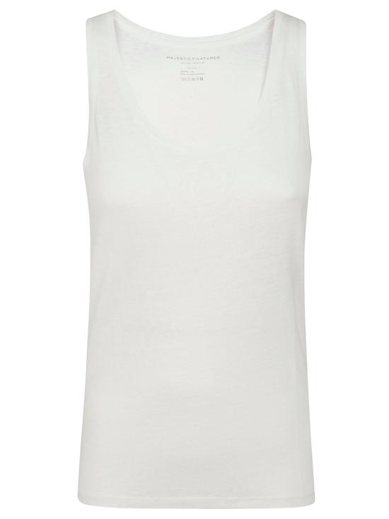 24FW 마제스틱필라쳐 민소매 티셔츠 M011 FDE021 001 BLANC