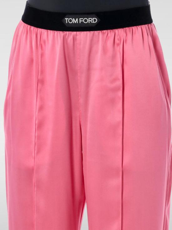 25FW 톰포드 로고 밴딩 파자마 팬츠 PAW397FAX881 DP552 Blush Pink - TOMFORD