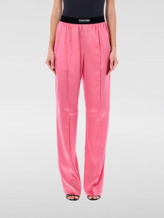 25FW 톰포드 로고 밴딩 파자마 팬츠 PAW397FAX881 DP552 Blush Pink