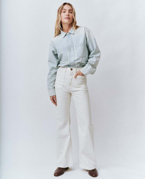  더 그레이트 데님 팬츠 . 덕 진 내추럴 헴프 - THE GREAT