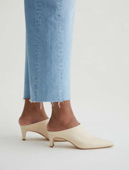  아드리아노 골드슈미드 데님 팬츠 Ag Jeans Hattie Crop Barrel Jeans 라이트 블루 - ADRIANO GOLDSCHMIED