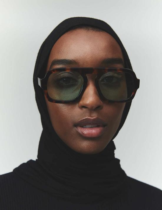  엘리사 존슨 안경 제인 에비에이터 브라운 토티스 - ELISA JOHNSON