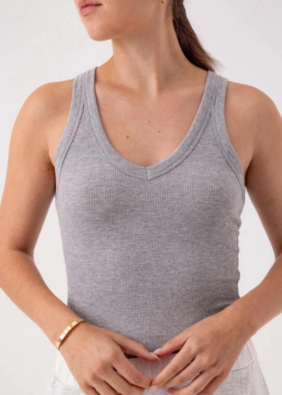  선데이즈 민소매 티셔츠 선데이 믹 탱크 헤더드 그레이