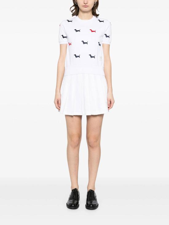  톰브라운 반팔 티셔츠 FJS206EJ0055100 White - THOM BROWNE