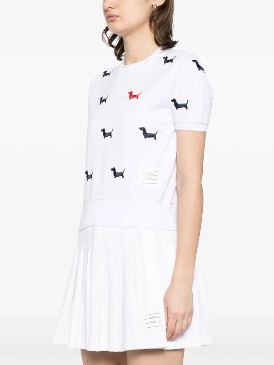  톰브라운 반팔 티셔츠 FJS206EJ0055100 White - THOM BROWNE