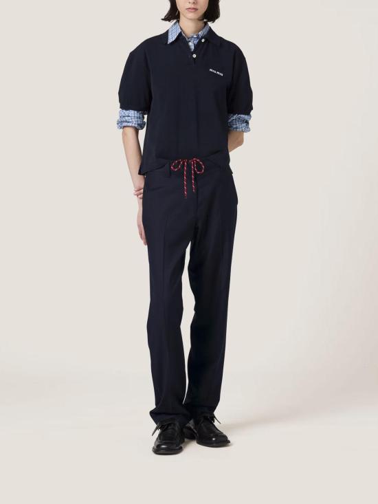  미우미우 스트레이트 팬츠 MP1857SOOO11ADF0008 Light Beige - MIU MIU