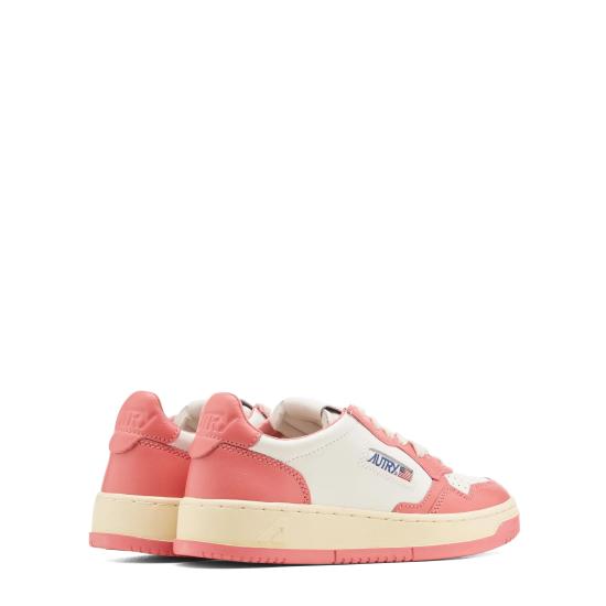 25SS 오트리 메달리스트 로우 레더 스니커즈 AULWWB55 LT LT WHT TRS - AUTRY