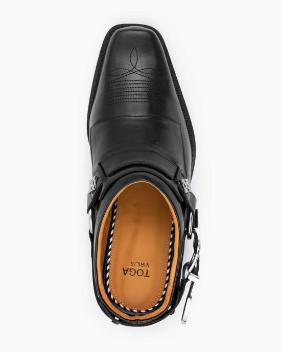  토가 뮬/슬리퍼 풀라 웨스턴 뮬 블랙 - TOGA