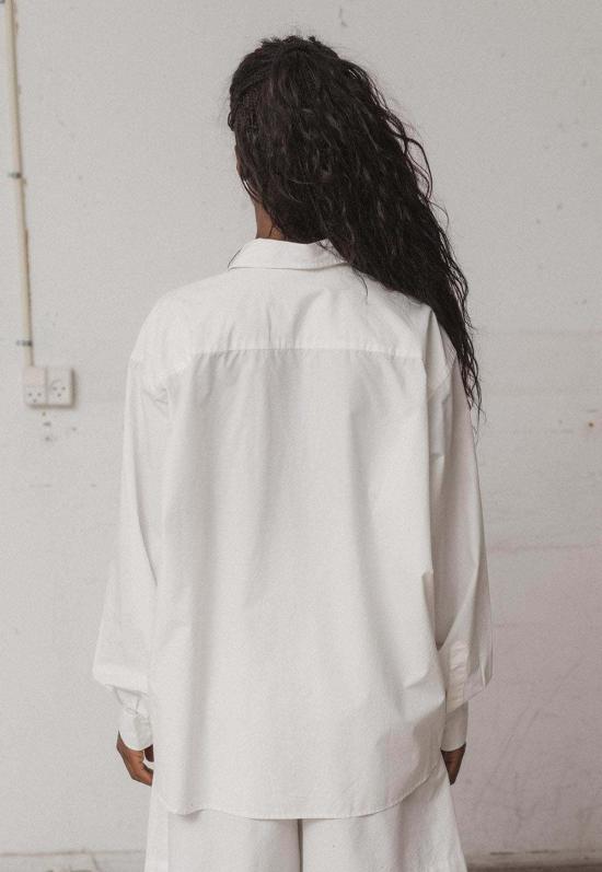  베이스레인지 후드 티셔츠 Baserange 클로드 셔츠 포플린 - BASERANGE