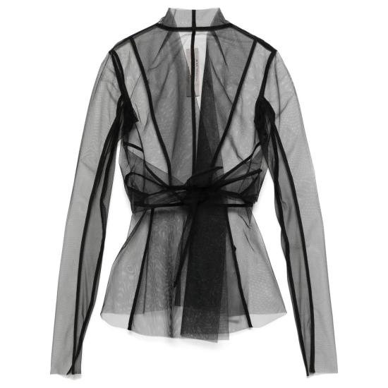 25SS 릭 오웬스 긴팔 티셔츠 RP01E7700 TU 09 Black