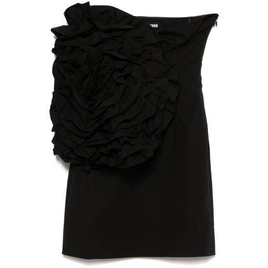 25SS 로테이트 바이 크리스텐슨 숏 원피스 113839100 BIG FLOWER 100 Black