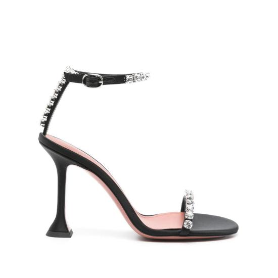 25SS 아미나 무아디 힐/펌프스 GIGI SANDAL BK WH Black
