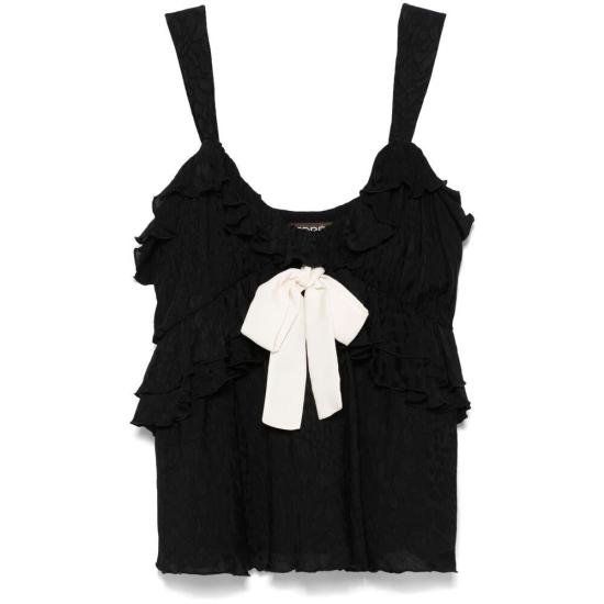 25SS 시에드레스 민소매 티셔츠 WRS25TP13BK MANOLIAS BLACK Black