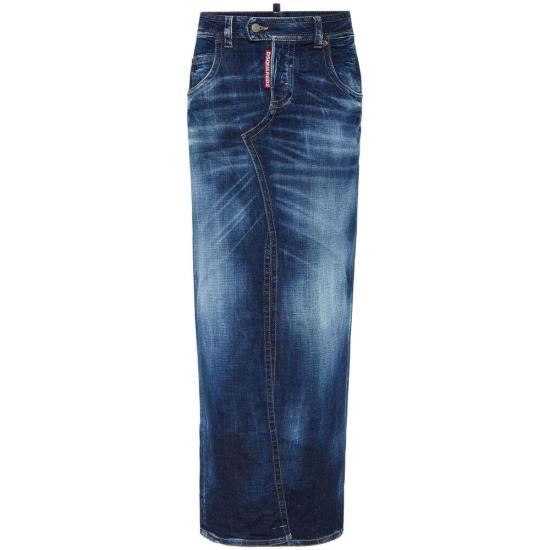 25SS 디스퀘어드2 롱 스커트 S30664 S75MA0982 470 BLUE