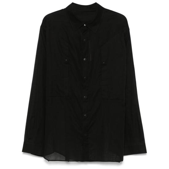 25SS 릭 오웬스 긴팔 셔츠 RU01E5240 CV 09 Black