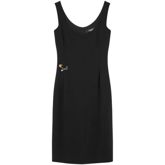 25SS 베르사체 미디 원피스 1A13362 1018664 1B000 Black