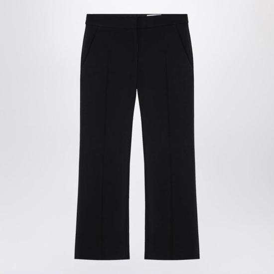 24FW 알렉산더 맥퀸 스트레이트 팬츠 803107QJADK P ALEXQ 1000 Black