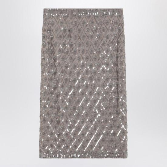 25SS 파로쉬 숏 스커트 D621510PL Q PAROS 038 GREY - PAROSH