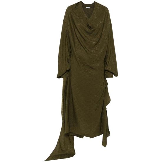 25SS 살바토레 페라가모 원피스 13G490 0780596 VEBIA GREEN