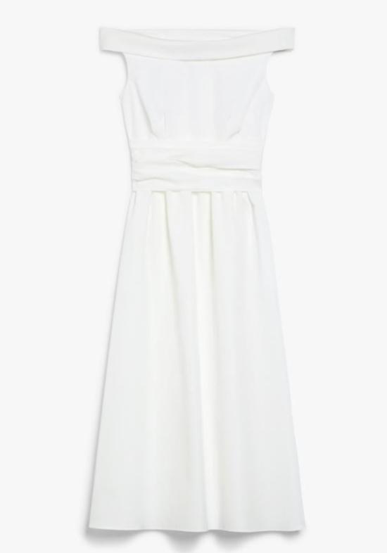 25SS Weekend Signature 미디 원피스 2515221036600016 BIANCO WHITE