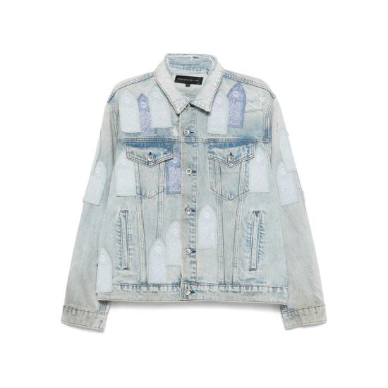 25SS 후 디싸이즈 워 데님 자켓 PATCHED ARCH D SKY BLUE