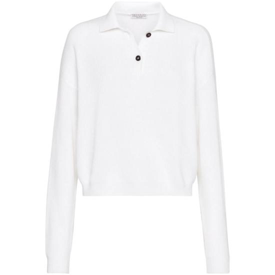 25SS 브루넬로 쿠치넬리 스웨터 M19194705 C159 WHITE