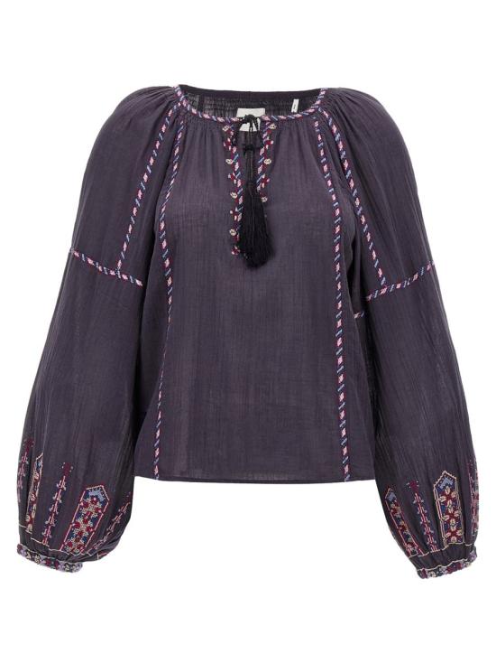 25SS 이자벨마랑에뚜왈 긴팔 티셔츠 HT0557FAC1J11EFNLI MULTICOLOR