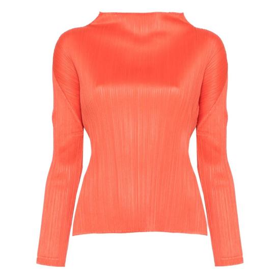 25SS 플리츠플리즈 블라우스 PP56JK121 24 ORANGE