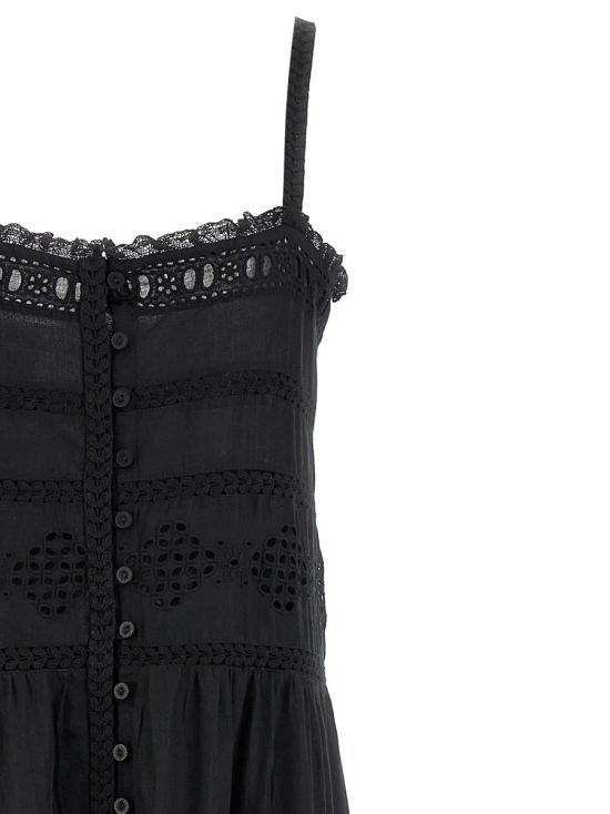 25SS 이자벨마랑에뚜왈 미디 원피스 RO0708FAC1J15E01BK Black - ISABEL MARANT ETOILE