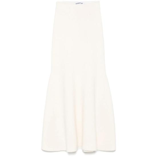 25SS 셀프 포트레이트 롱 스커트 SS25 165MSKA C CREAM Beige