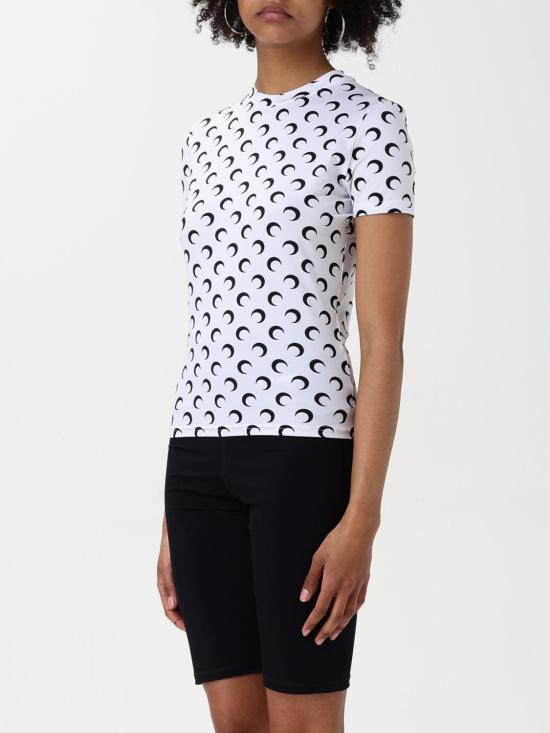 26SS 마린세르 문 프린트 저지 숏 슬리브 탑 UTS001ACJER0001 WH00 WHITE DOM - MARINE SERRE