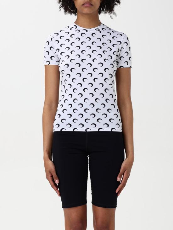 26SS 마린세르 문 프린트 저지 숏 슬리브 탑 UTS001ACJER0001 WH00 WHITE DOM