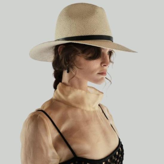  자네사레온 버킷햇 Janessa Leone Lyra Hat 내추럴 - JANESSA LEONE