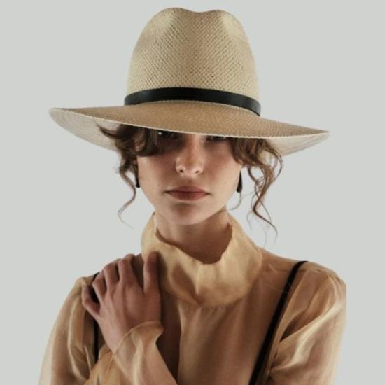  자네사레온 버킷햇 Janessa Leone Lyra Hat 내추럴
