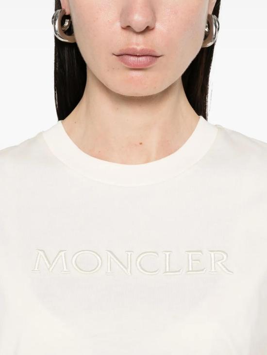  몽클레어 반팔 티셔츠 8C0000889AUO037 White - MONCLER