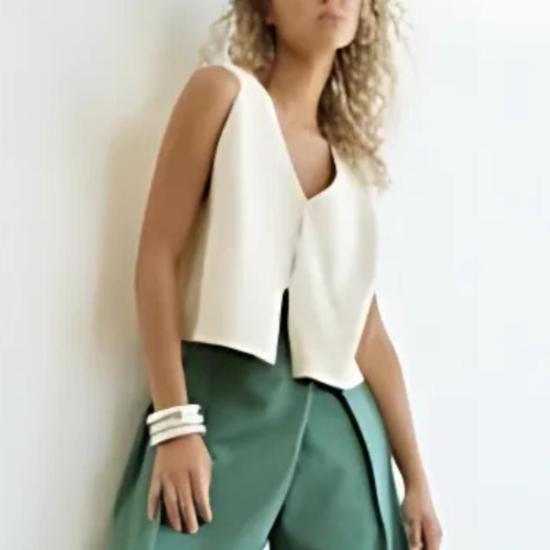  아뜰리에 델핀 민소매 티셔츠 Atelier Delphine Darlene - ATELIER DELPHINE