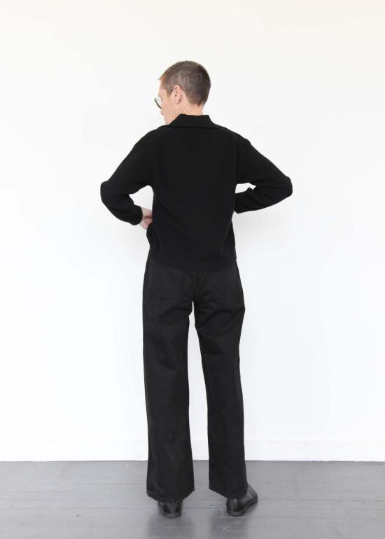  코우토우 데님 팬츠 세일러 진 블랙 데님 - KOWTOW