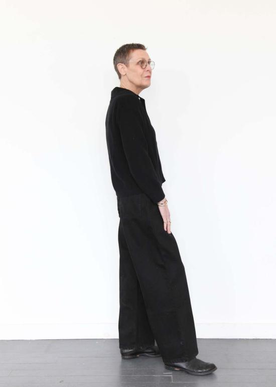  코우토우 데님 팬츠 세일러 진 블랙 데님 - KOWTOW