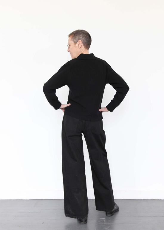  코우토우 데님 팬츠 세일러 진 블랙 데님 - KOWTOW