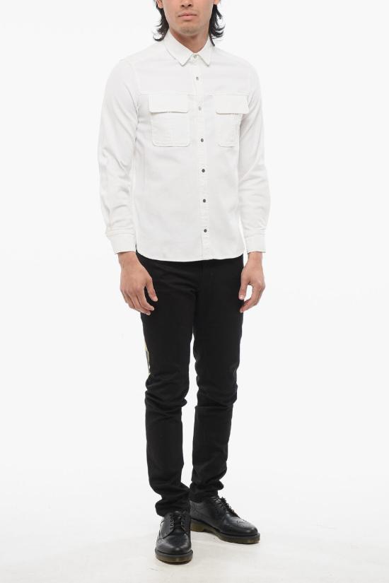  닐바렛 긴팔 셔츠 PBCM895V G9800 03 White - NEIL BARRETT