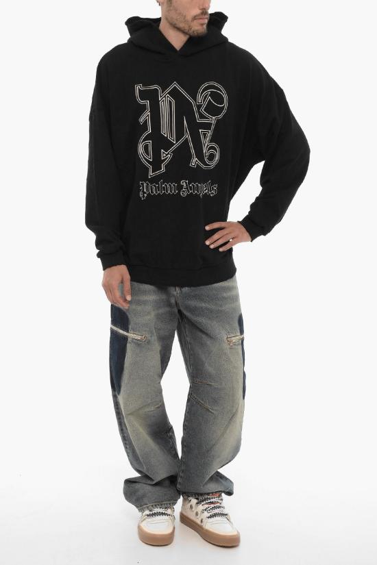  팜앤젤스 후드 티셔츠 PMBB126E23FLE0011003 Black - PALM ANGELS