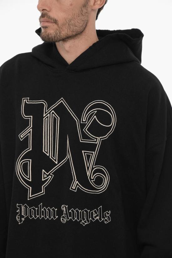  팜앤젤스 후드 티셔츠 PMBB126E23FLE0011003 Black - PALM ANGELS