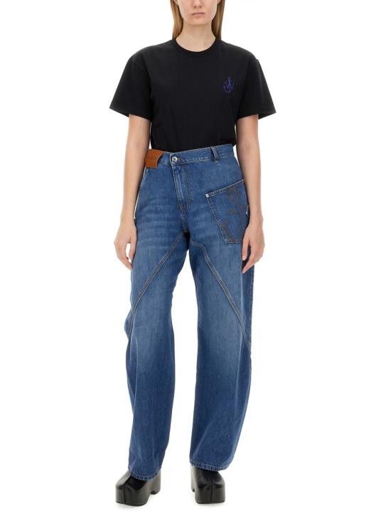 24FW JW앤더슨 반팔 티셔츠 JT0245 PG1387999 BLACK - JW ANDERSON