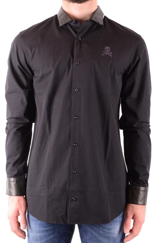  필립 플레인 긴팔 셔츠 WM13 HM330015 Black