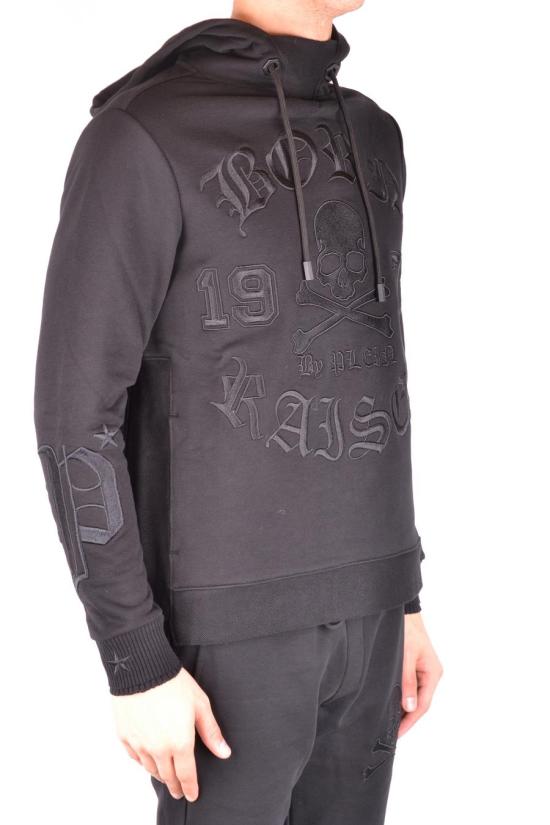  필립 플레인 후드 티셔츠 A18C MJB0726 PJO002N0202 Black - PHILIPP PLEIN