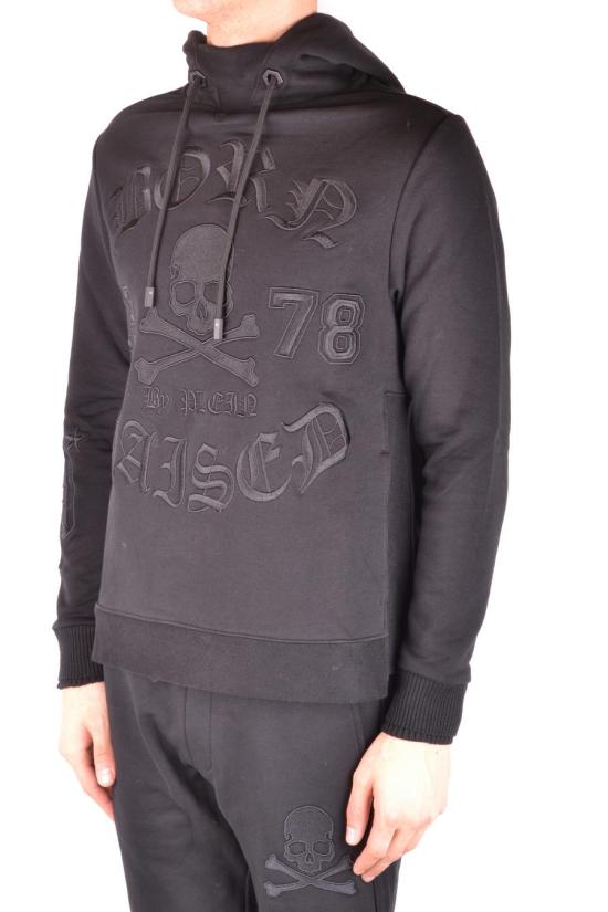  필립 플레인 후드 티셔츠 A18C MJB0726 PJO002N0202 Black - PHILIPP PLEIN