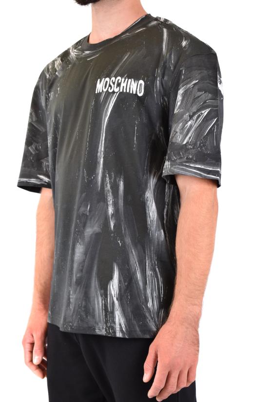  모스키노 반팔 티셔츠 Z A0708 5240 4555 NERO Black - MOSCHINO