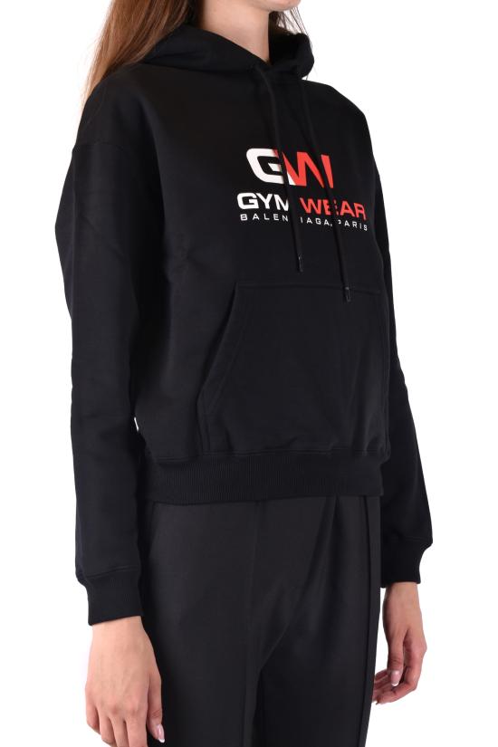  발렌시아가 후드 티셔츠 WLO 612959 TIVD4 1000 Black - BALENCIAGA